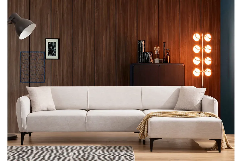 Rossland Chaiselongsofa 3-personers - Hvid - Møbler - Sofaer - Sovesofaer - Hjørnesovesofa