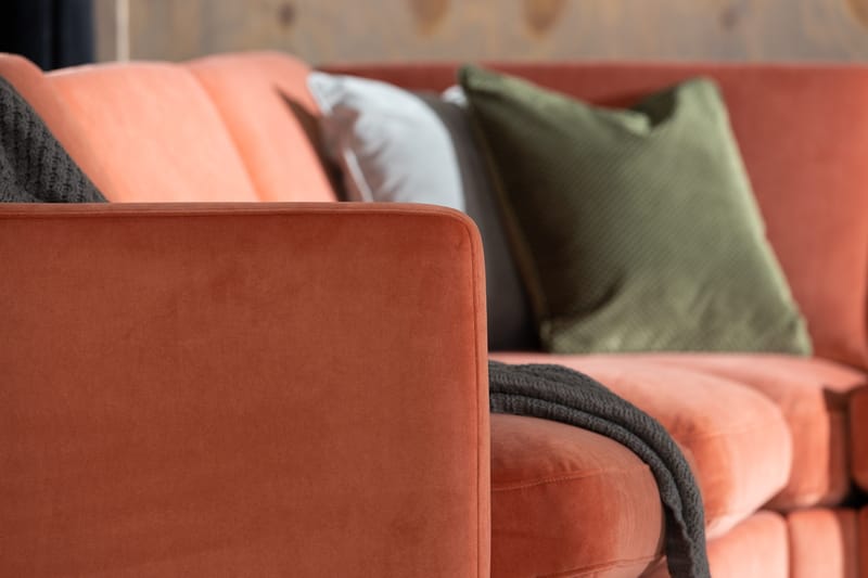 Theodin Hjørnesofa med Diva højre Velour - Møbler - Sofaer - Hjørnesofa - Hjørnesofa med chaiselong