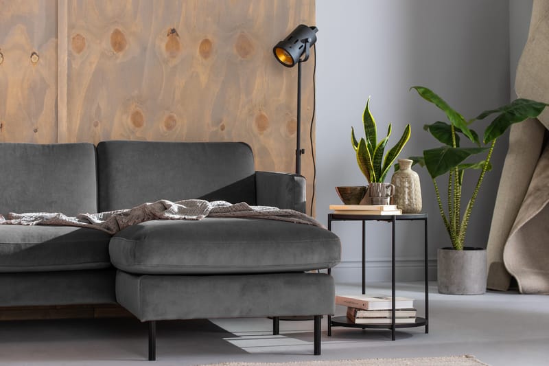 Theodin Hjørnesofa med Diva højre Velour - Møbler - Sofaer - Hjørnesofa - Hjørnesofa med chaiselong