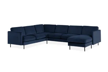 Theodin Hjørnesofa med Diva højre Velour - Møbler - Sofaer - Hjørnesofa - Hjørnesofa med chaiselong