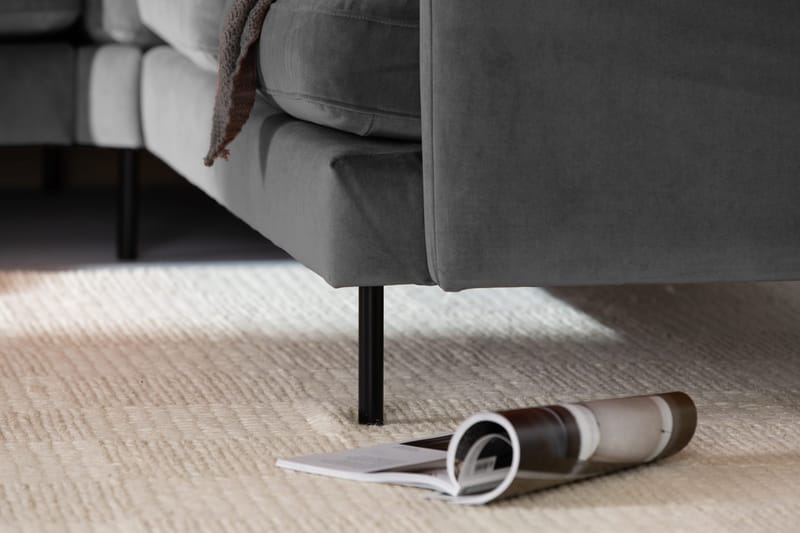 Theodin Hjørnesofa med Diva venstre Velour - Møbler - Sofaer - Hjørnesofa - Hjørnesofa med chaiselong