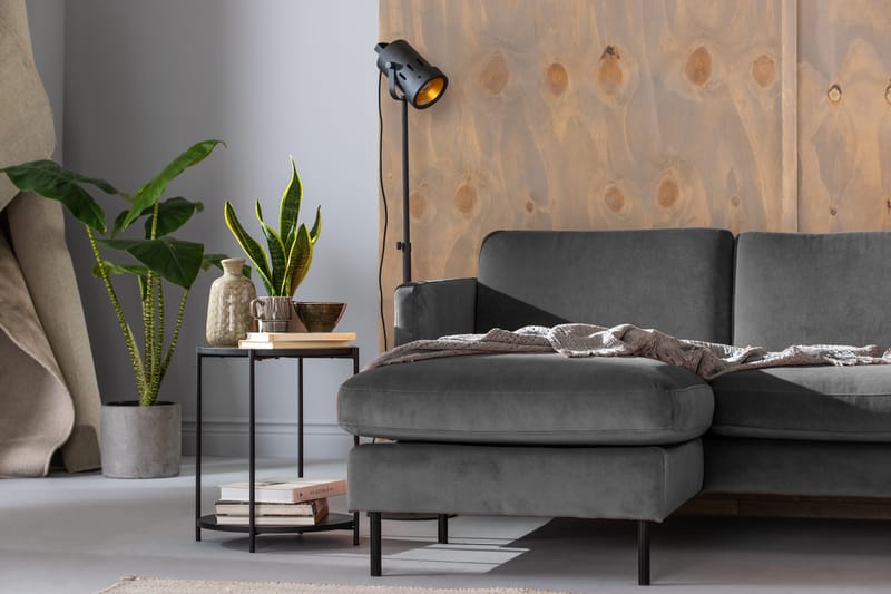 Theodin Hjørnesofa med Diva venstre Velour - Møbler - Sofaer - Hjørnesofa - Hjørnesofa med chaiselong