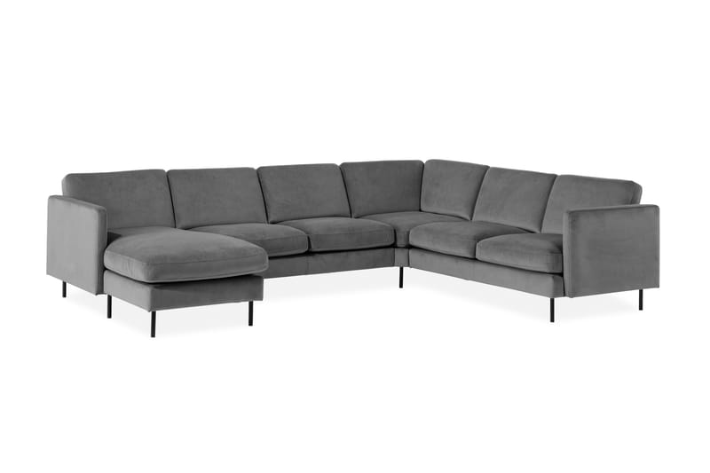 Theodin Hjørnesofa med Diva venstre Velour - Møbler - Sofaer - Hjørnesofa - Hjørnesofa med chaiselong