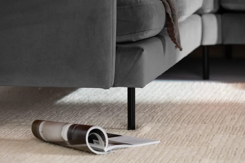 Theodine hjørnesofa Velour - Møbler - Sofaer - Hjørnesofa