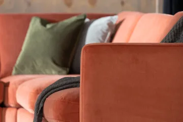 Theodine hjørnesofa Velour - Møbler - Sofaer - Hjørnesofa