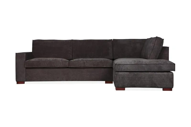 Tiahna Hjørnesofa Højre - Mørkegrå - Møbler - Sofaer - Hjørnesofa