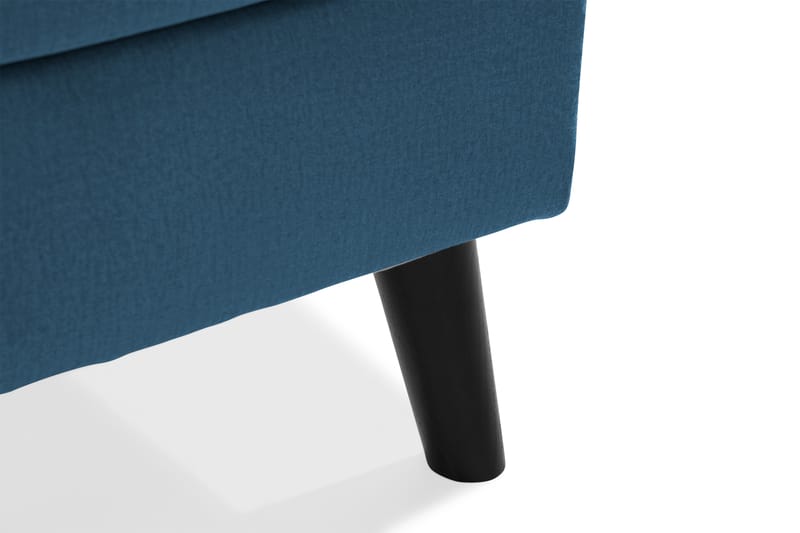 Trend 5-personers Venstrevendt U-formet Hjørnesofa med Divan i Fløjl - Blå - Møbler - Sofaer - Hjørnesofa