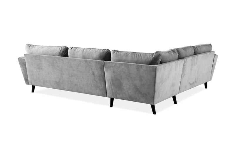Trend Lyx 6-personers Vendbar L-formet Hjørnesofa i Stof - Grå - Møbler - Sofaer - Hjørnesofa