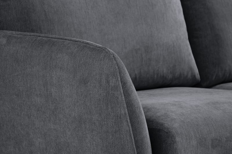 Trend Lyx 6-personers Vendbar L-formet Hjørnesofa i Stof - Mørkegrå - Møbler - Sofaer - Hjørnesofa