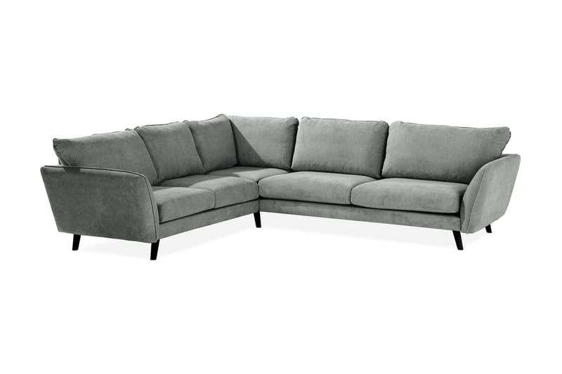 Trend Lyx 6-personers Vendbar L-formet Hjørnesofa i Stof - Grå - Møbler - Sofaer - Hjørnesofa
