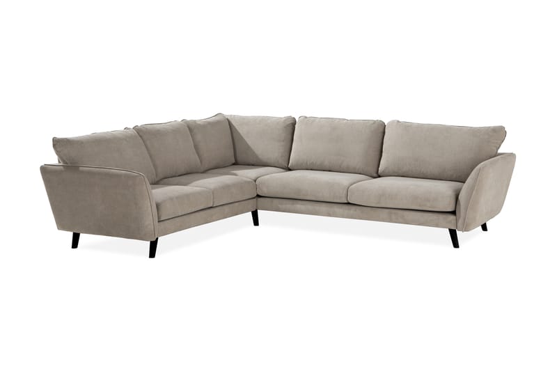 Trend Lyx 6-personers Vendbar L-formet Hjørnesofa i Stof - Beige - Møbler - Sofaer - Hjørnesofa