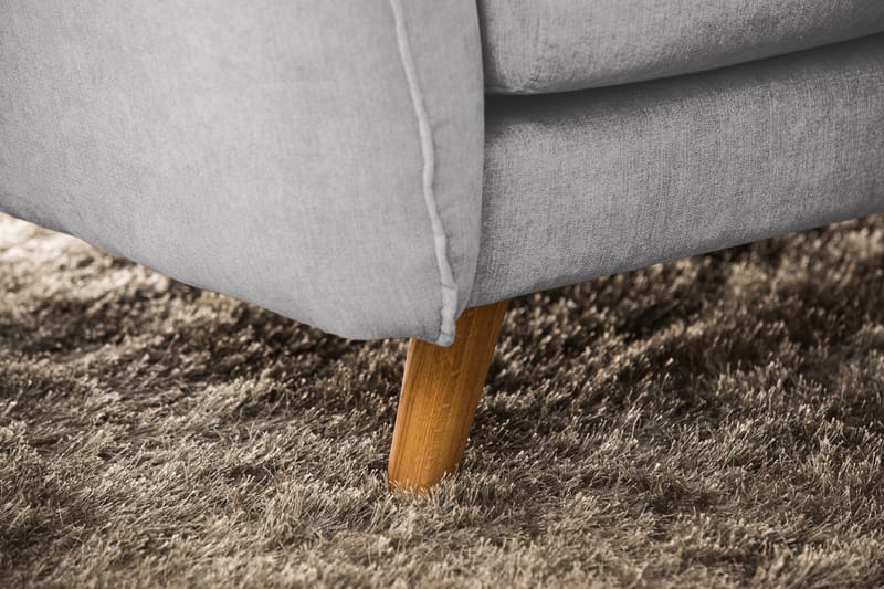 Trend Lyx 6-personers Vendbar L-formet Hjørnesofa i Stof - Lysegrå - Møbler - Sofaer - Hjørnesofa