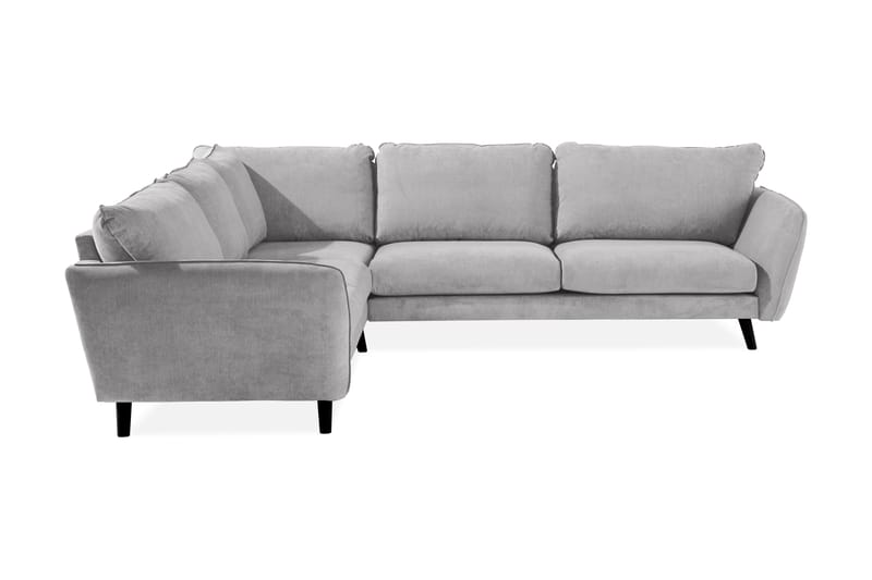 Trend Lyx 6-personers Vendbar L-formet Hjørnesofa i Stof - Lysegrå - Møbler - Sofaer - Hjørnesofa