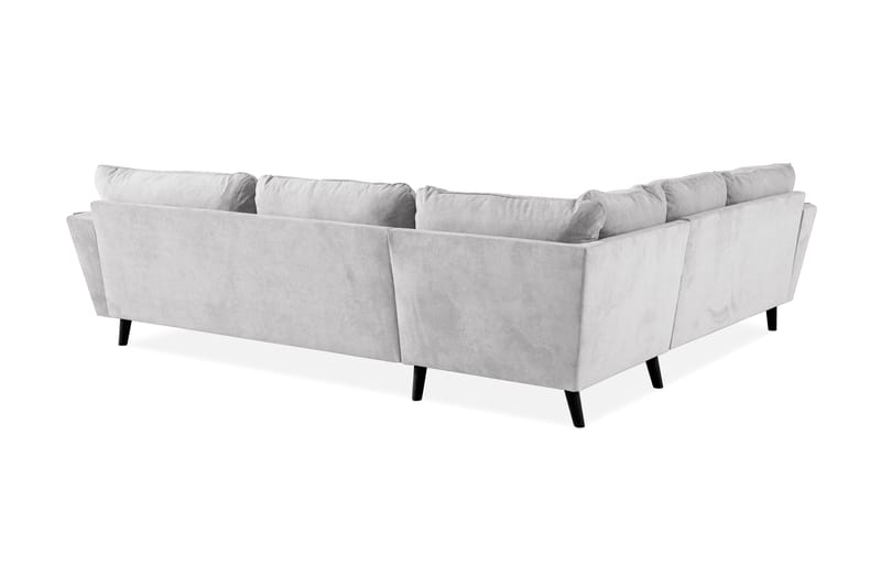 Trend Lyx 6-personers Vendbar L-formet Hjørnesofa i Stof - Lysegrå - Møbler - Sofaer - Hjørnesofa