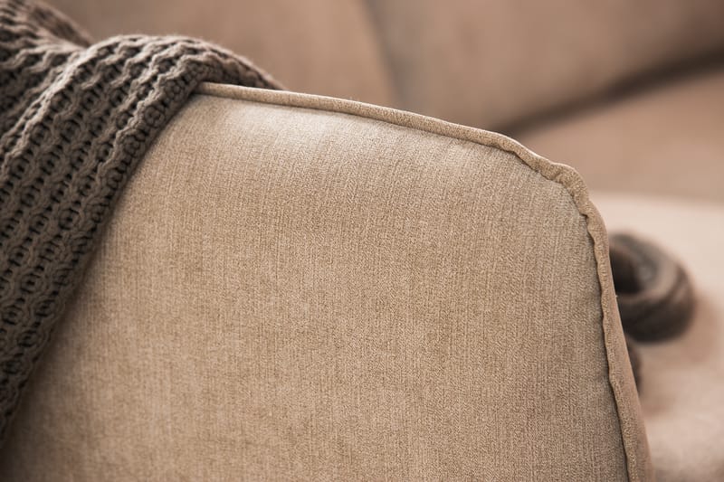 Trend Lyx 6-personers Vendbar L-formet Hjørnesofa i Stof - Beige - Møbler - Sofaer - Hjørnesofa