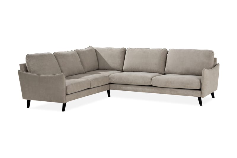Trend Lyx 6-personers Vendbar L-formet Hjørnesofa i Stof - Beige - Møbler - Sofaer - Hjørnesofa
