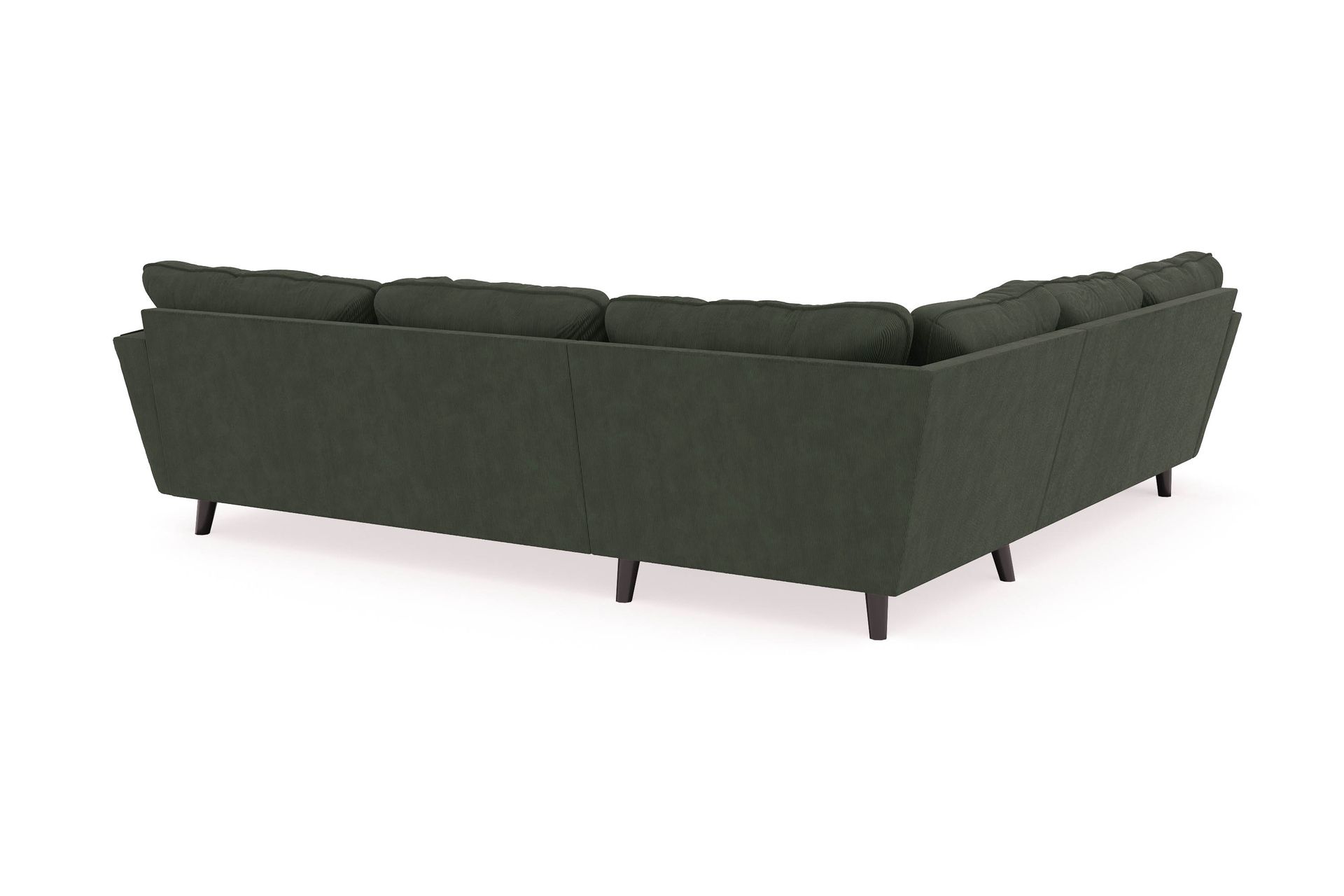 Trend Lyx 6-personers Vendbar L-formet Hjørnesofa i Manchester - Mørkegrøn - Møbler - Sofaer - Hjørnesofa