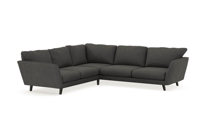 Trend Lyx 6-personers Vendbar L-formet Hjørnesofa i Manchester - Mørkegrå - Møbler - Sofaer - Hjørnesofa