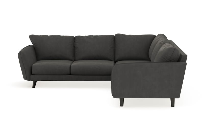 Trend Lyx 6-personers Vendbar L-formet Hjørnesofa i Manchester - Mørkegrå - Møbler - Sofaer - Hjørnesofa