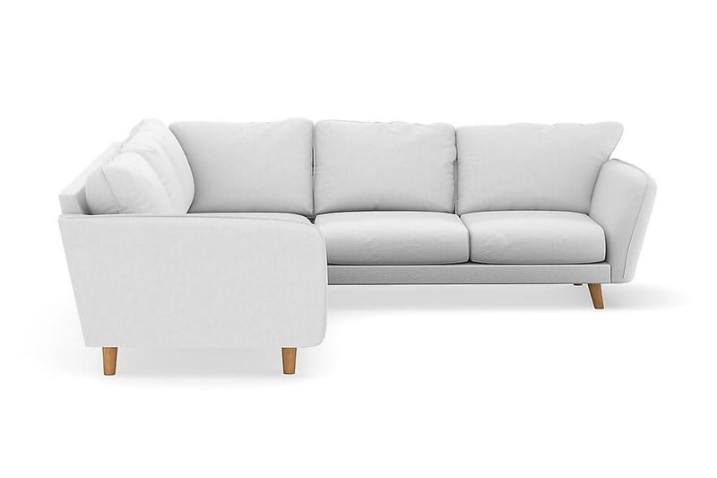 Trend Lyx 6-personers Vendbar L-formet Hjørnesofa i Stof - Hvid - Møbler - Sofaer - Hjørnesofa