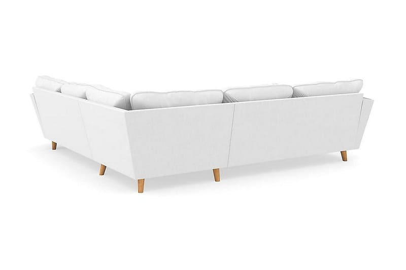 Trend Lyx 6-personers Vendbar L-formet Hjørnesofa i Stof - Hvid - Møbler - Sofaer - Hjørnesofa