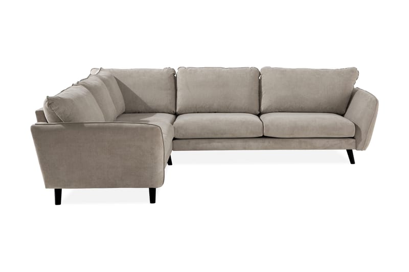 Trend Lyx 6-personers Vendbar L-formet Hjørnesofa i Stof - Beige - Møbler - Sofaer - Hjørnesofa