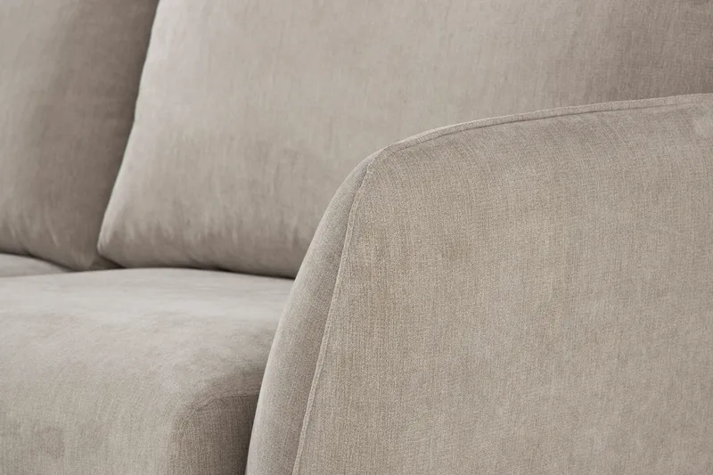 Trend Lyx 6-personers Vendbar L-formet Hjørnesofa i Stof - Beige - Møbler - Sofaer - Hjørnesofa