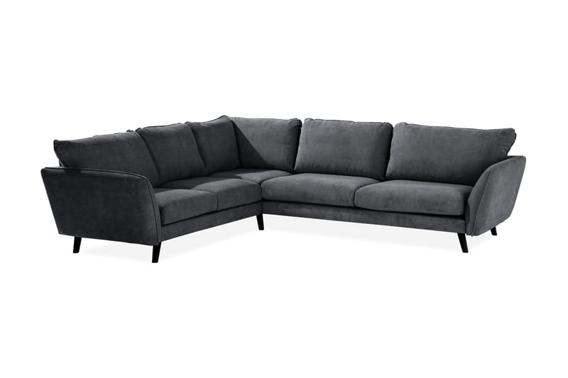 Trend Lyx 6-personers Vendbar L-formet Hjørnesofa i Stof - Mørkegrå - Møbler - Sofaer - Hjørnesofa