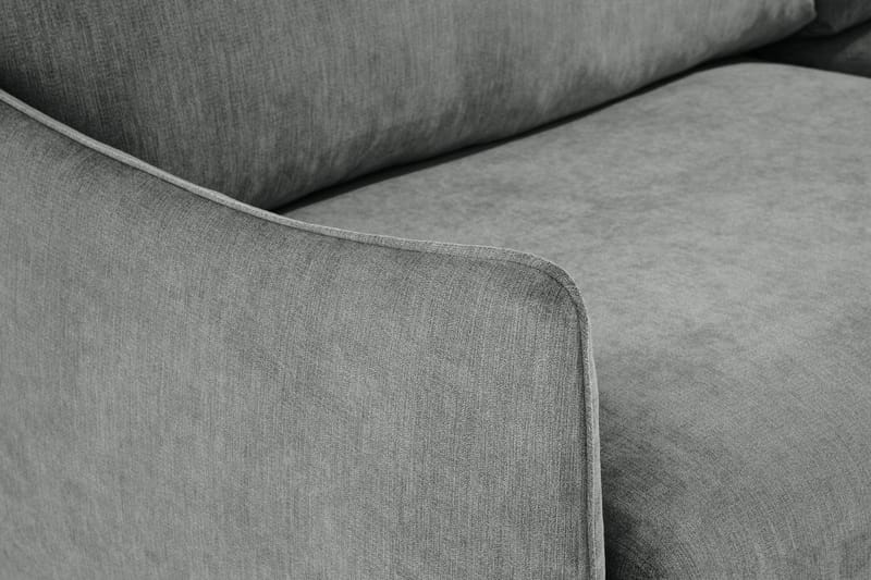 Trend Lyx 6-personers Vendbar L-formet Hjørnesofa i Stof - Grå - Møbler - Sofaer - Hjørnesofa