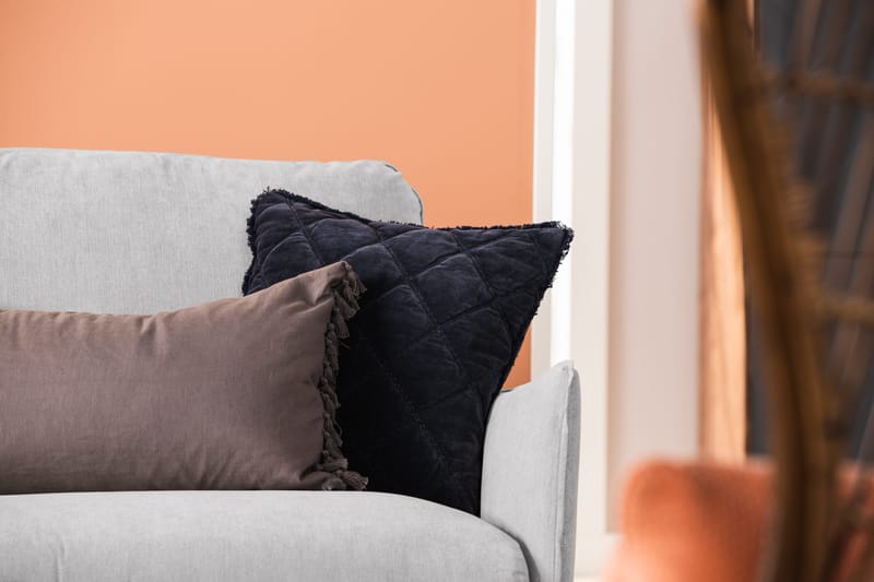 Trend Lyx 6-personers Vendbar L-formet Hjørnesofa i Stof - Lysegrå - Møbler - Sofaer - Hjørnesofa