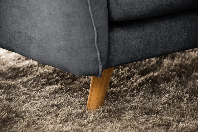 Trend Lyx 6-personers Vendbar L-formet Hjørnesofa i Stof - Mørkegrå - Møbler - Sofaer - Hjørnesofa