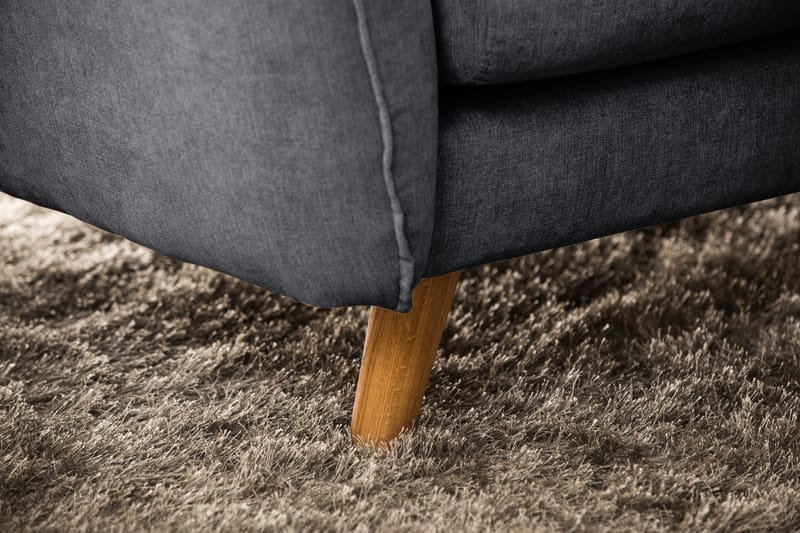 Trend Lyx 6-personers Vendbar L-formet Hjørnesofa i Stof - Mørkegrå - Møbler - Sofaer - Hjørnesofa