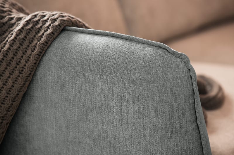 Trend Lyx 6-personers Vendbar L-formet Hjørnesofa i Stof - Grå - Møbler - Sofaer - Hjørnesofa