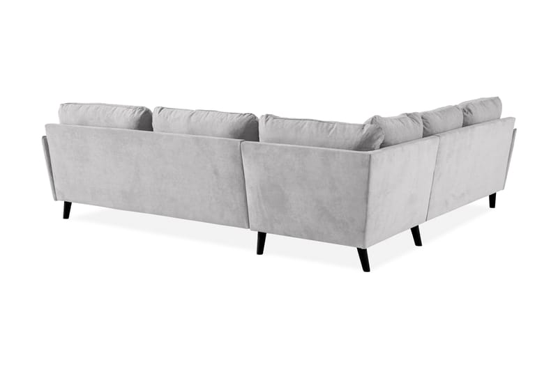 Trend Lyx 6-personers Vendbar L-formet Hjørnesofa i Stof - Lysegrå - Møbler - Sofaer - Hjørnesofa