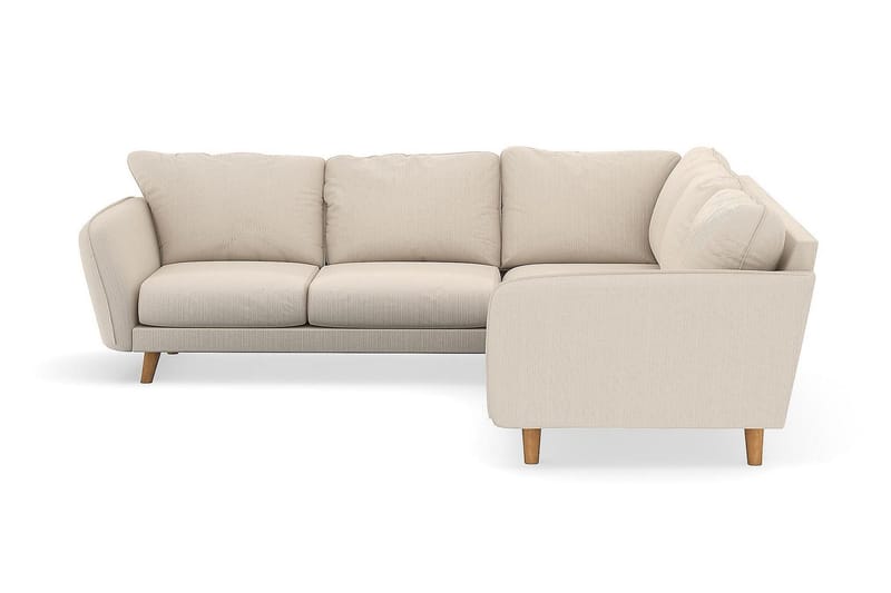 Trend Lyx 6-personers Vendbar L-formet Hjørnesofa i Manchester - Beige - Møbler - Sofaer - Hjørnesofa