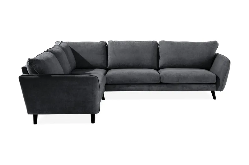 Trend Lyx 6-personers Vendbar L-formet Hjørnesofa i Stof - Mørkegrå - Møbler - Sofaer - Hjørnesofa