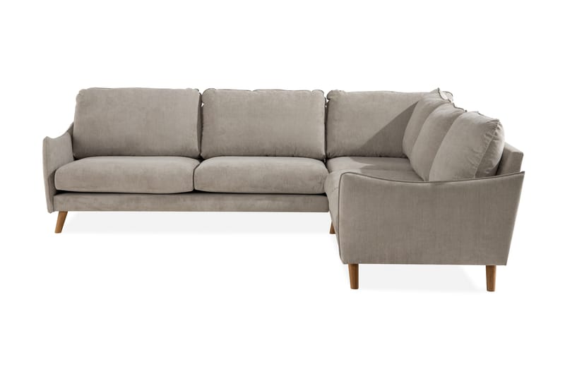 Trend Lyx 6-personers Vendbar L-formet Hjørnesofa i Stof, Beige