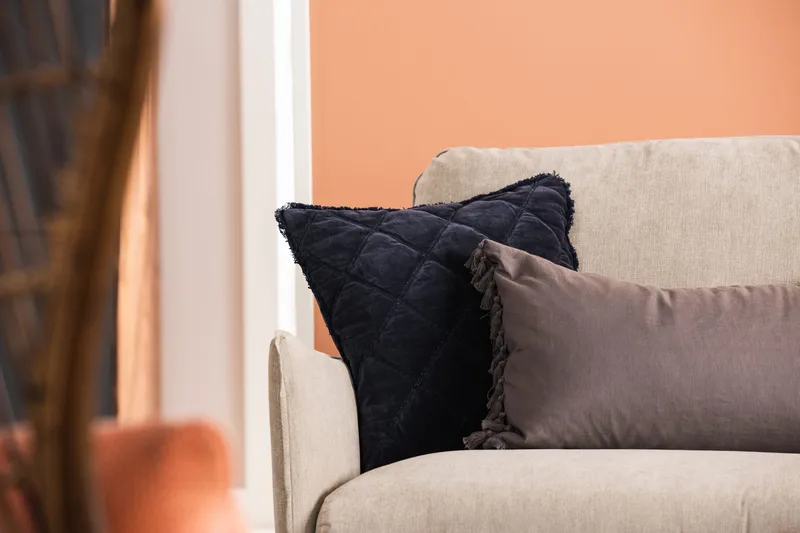 Trend Lyx 6-personers Vendbar L-formet Hjørnesofa i Stof - Beige - Møbler - Sofaer - Hjørnesofa