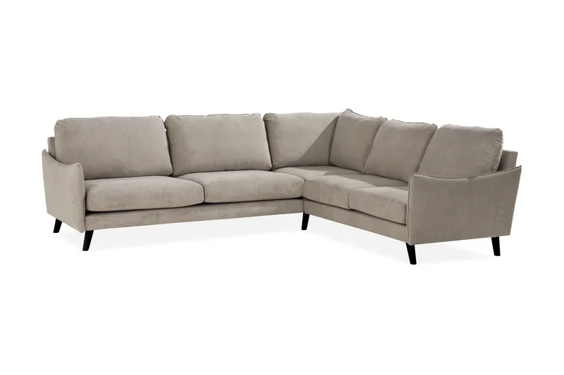 Trend Lyx 6-personers Vendbar L-formet Hjørnesofa i Stof, Beige