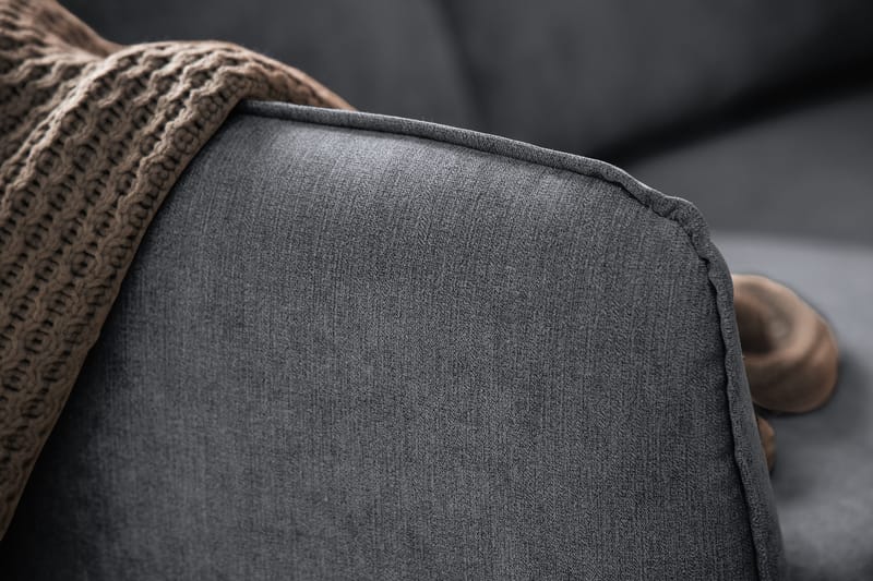 Trend Lyx 6-personers Vendbar L-formet Hjørnesofa i Stof - Mørkegrå - Møbler - Sofaer - Hjørnesofa