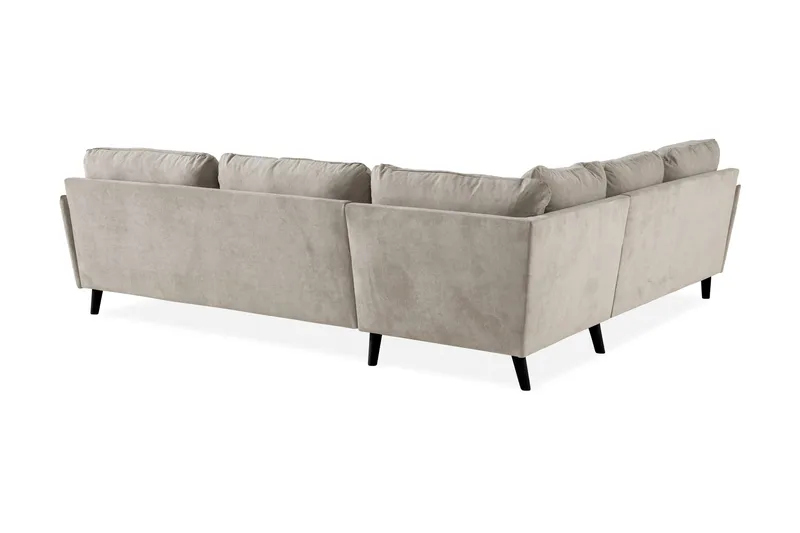 Trend Lyx 6-personers Vendbar L-formet Hjørnesofa i Stof - Beige - Møbler - Sofaer - Hjørnesofa