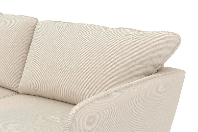 Trend Lyx 6-personers Vendbar L-formet Hjørnesofa i Manchester - Beige - Møbler - Sofaer - Hjørnesofa