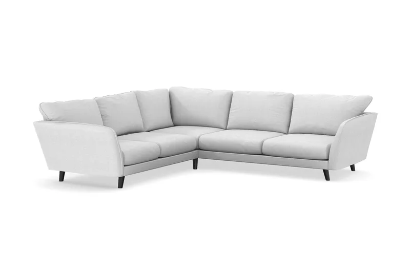Trend Lyx 6-personers Vendbar L-formet Hjørnesofa i Stof - Lysegrå - Møbler - Sofaer - Hjørnesofa