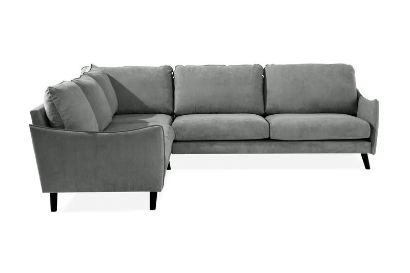 Trend Lyx 6-personers Vendbar L-formet Hjørnesofa i Stof - Grå - Møbler - Sofaer - Hjørnesofa