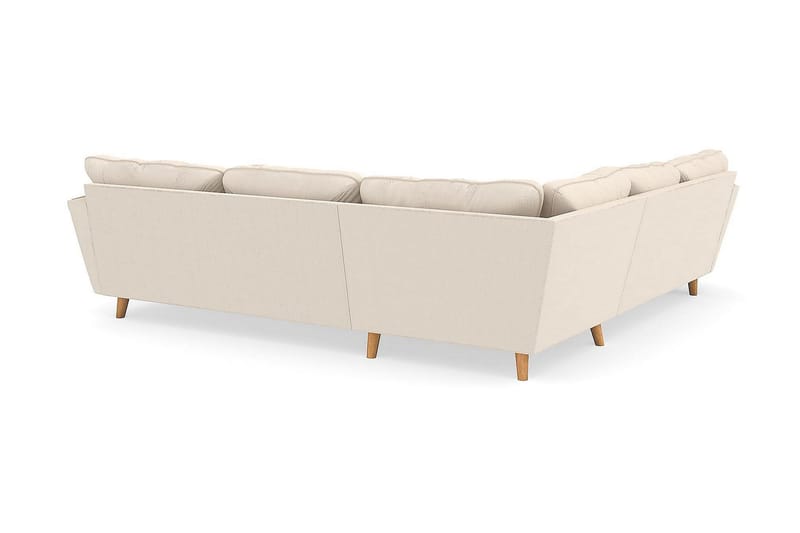 Trend Lyx 6-personers Vendbar L-formet Hjørnesofa i Manchester - Beige - Møbler - Sofaer - Hjørnesofa