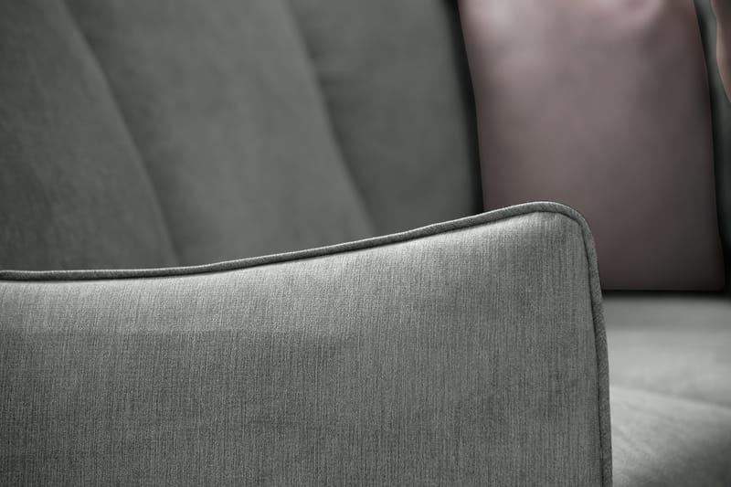 Trend Lyx 6-personers Vendbar L-formet Hjørnesofa i Stof - Grå - Møbler - Sofaer - Hjørnesofa