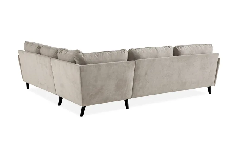 Trend Lyx 6-personers Vendbar L-formet Hjørnesofa i Stof - Beige - Møbler - Sofaer - Hjørnesofa
