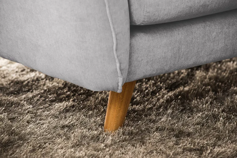 Trend Lyx 6-personers Vendbar L-formet Hjørnesofa i Stof - Lysegrå - Møbler - Sofaer - Hjørnesofa