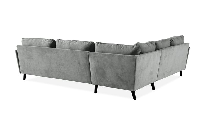 Trend Lyx 6-personers Vendbar L-formet Hjørnesofa i Stof - Grå - Møbler - Sofaer - Hjørnesofa