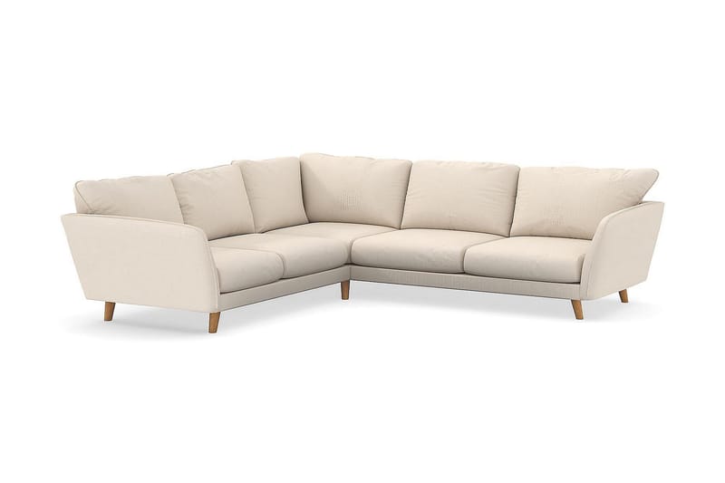 Trend Lyx 6-personers Vendbar L-formet Hjørnesofa i Manchester - Beige - Møbler - Sofaer - Hjørnesofa